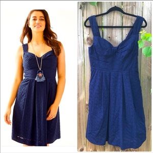 Lilly Pulitzer Cyndi Dress fish eyelet New D96